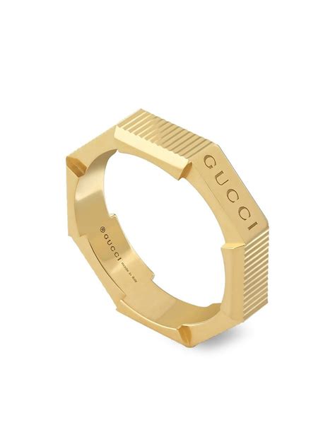 gucci link to love striped ring|gucci engagement ring.